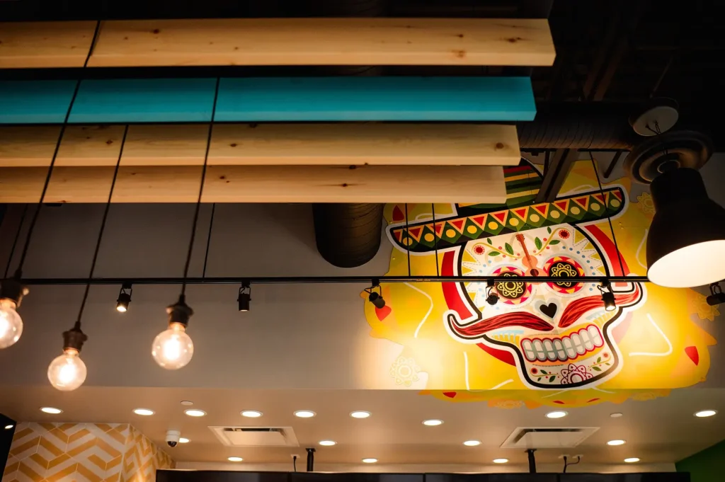 Vibrant Mexican-inspired decor of a TacoTime restaurant  | TacoTime Franchise FAQs: Support, Costs, and What You'll Need to Know Blog