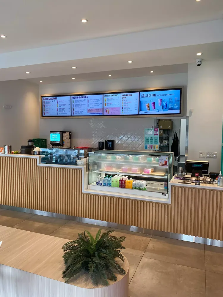 Interior of a Jugo Juice store | Jugo Juice Franchise: Discover Amarjit Dhaliwal's Success Story Blog