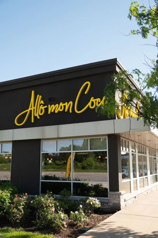 Allô mon Coco restaurant exterior – café, brunch, and breakfast franchise opportunity in Canada with family-friendly dining and proven growth